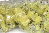 Lemon-Yellow Sulfur Crystal Cluster - Italy #240645-1